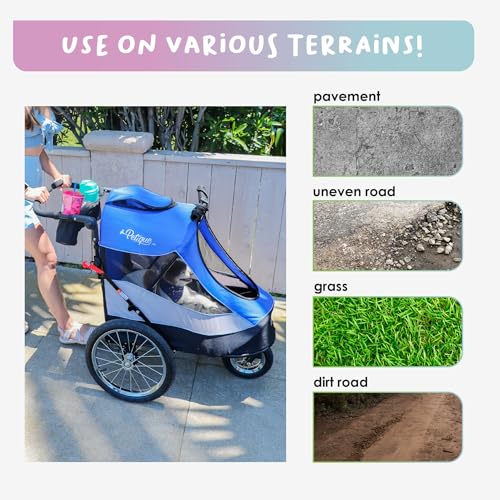 Red Pet Jogger Stroller Bike Trailer L134250