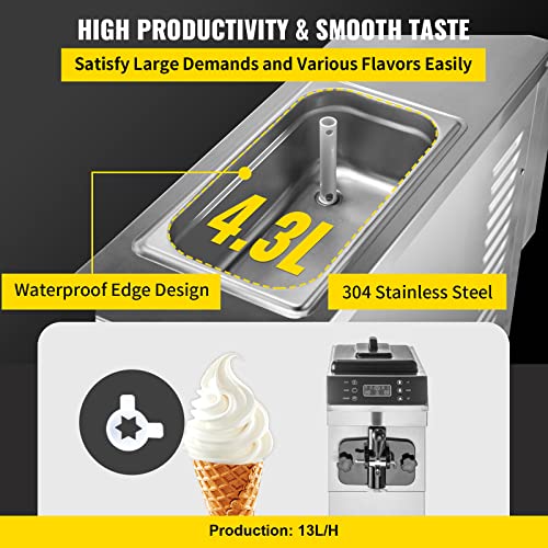 3.4 Gal/H Single Flavor Soft Serve Ice Cream Machine W67879