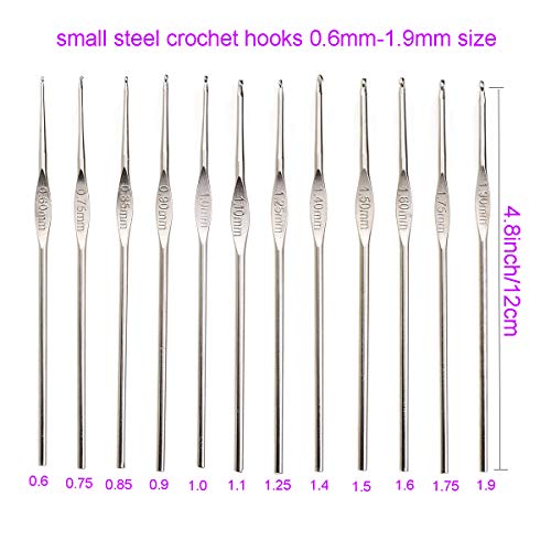 9 Ergonomic Crochet Hooks Set with Case O388190