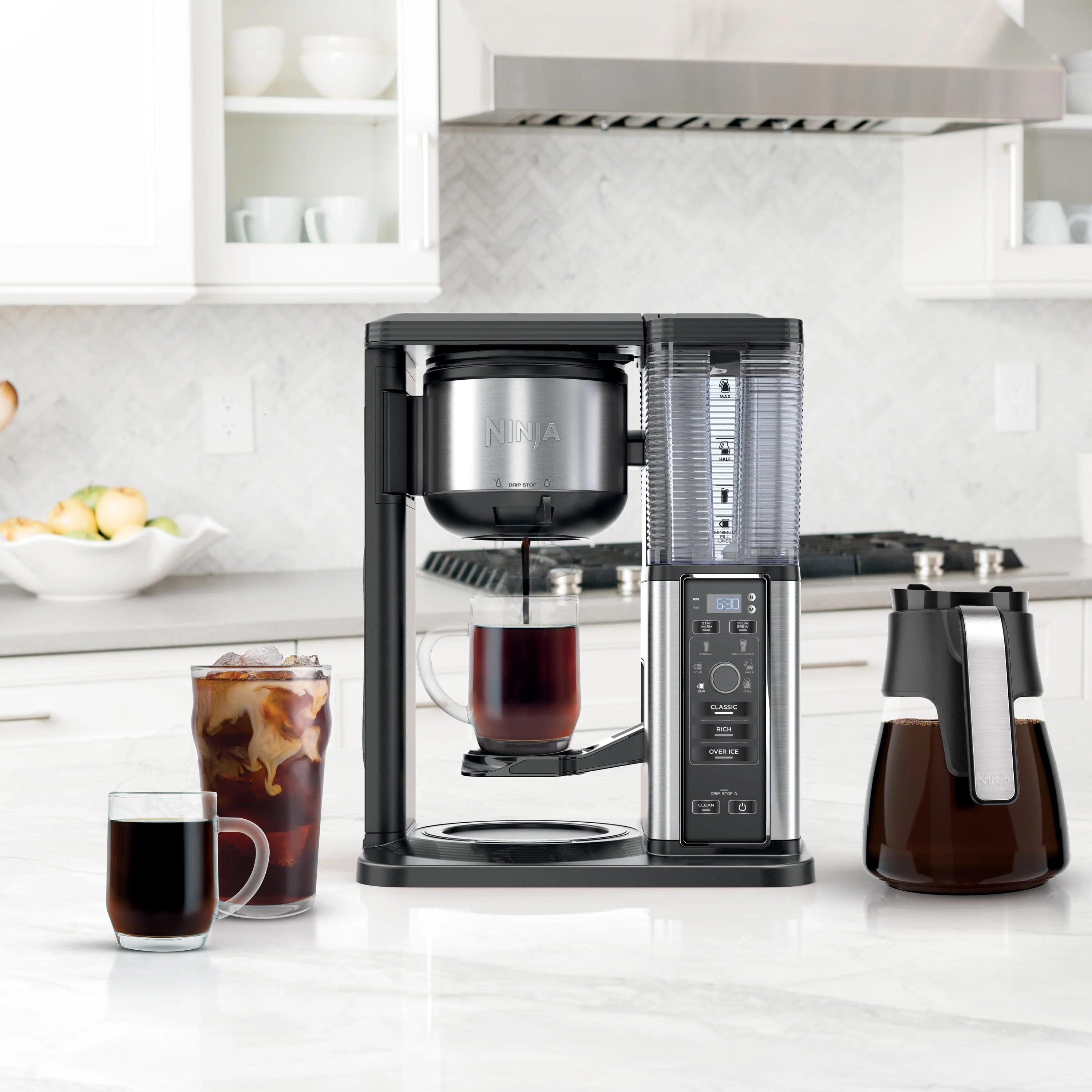 Single Serve Coffee Maker with Glass Carafe J5602