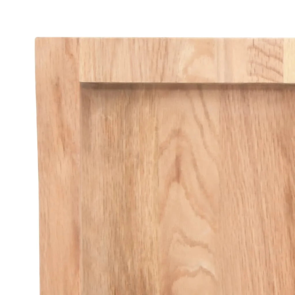 Treated Solid Wood Live Edge Table Top Light Brown 31.5"x19.7"x(0.8"-2.4") N478