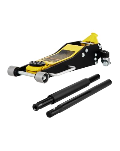 3 Ton Low Profile Aluminum Steel Racing Floor Jack with Dual Pistons Quick Lift Pump W2260