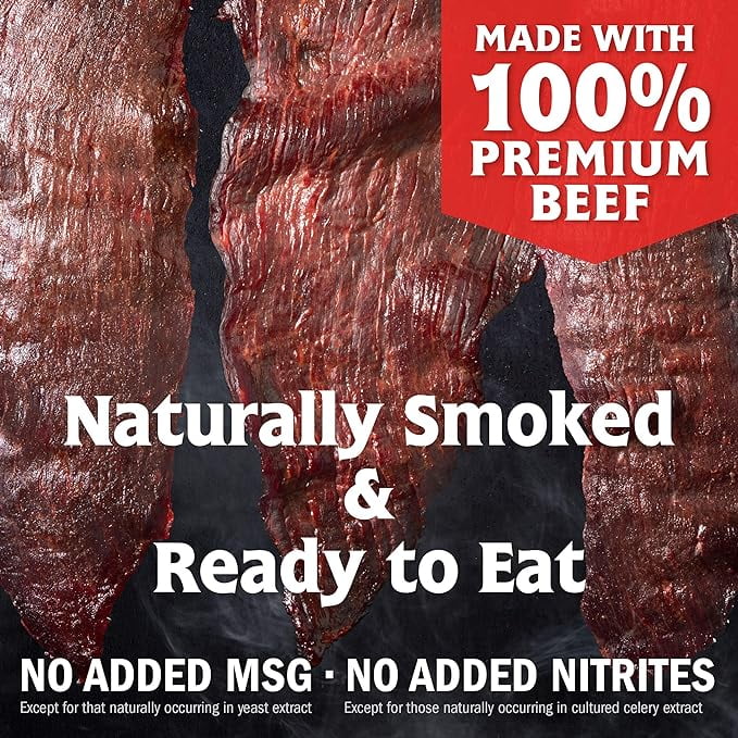 Extra Thick Cut Beef Jerky, Original Flavor, 2.6 Oz (Pack of 4) Y552