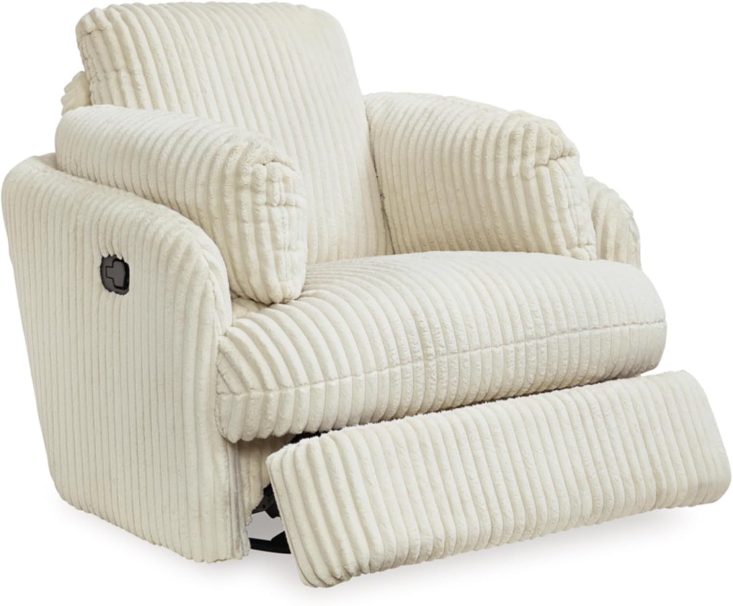 White Swivel Glider Recliner D915