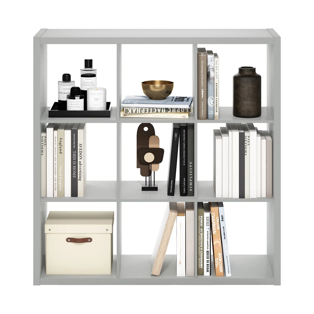 9-Cube Light Grey Storage Organizer E35915