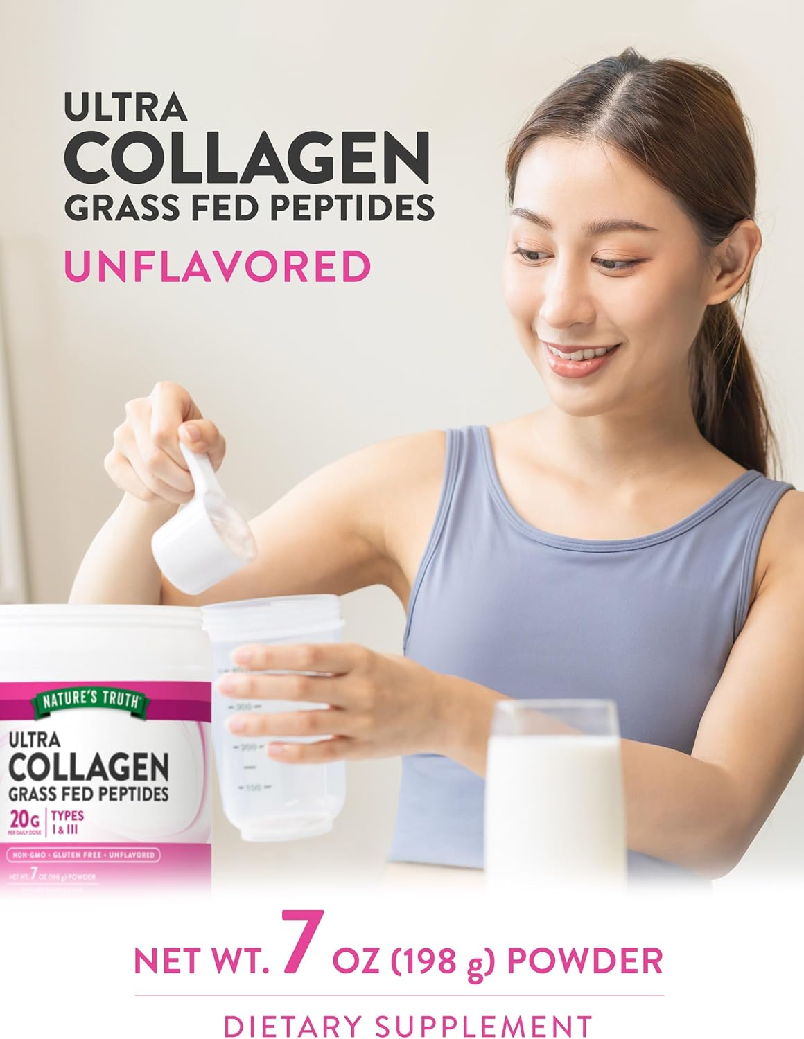 7 oz Unflavored Grass Fed Collagen Peptides G93208