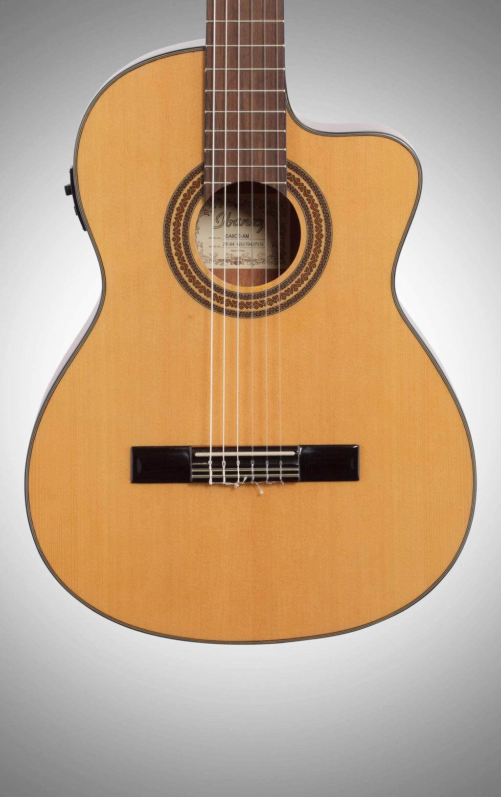 Natural Cutaway Classical Acoustic-Electric Guitar M611