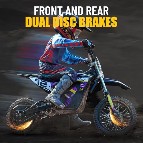 36V 1000W Electric Dirt Bike, 16" Tire, Purple L9373