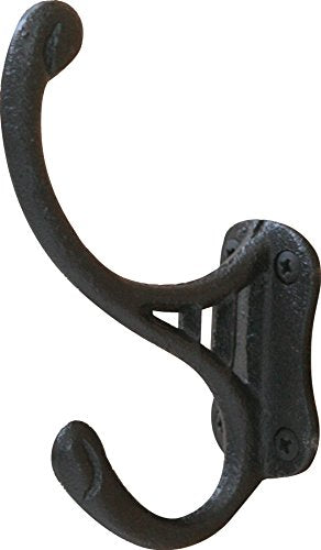 Oak Wood Wall Mounted Coat Rack with 4 Hooks U8762