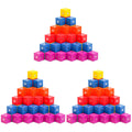 90 Pcs Wooden Magnet Building Blocks Q7925