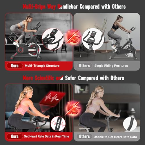 Indoor Cycling Bike with 330lbs Weight Capacity Y177