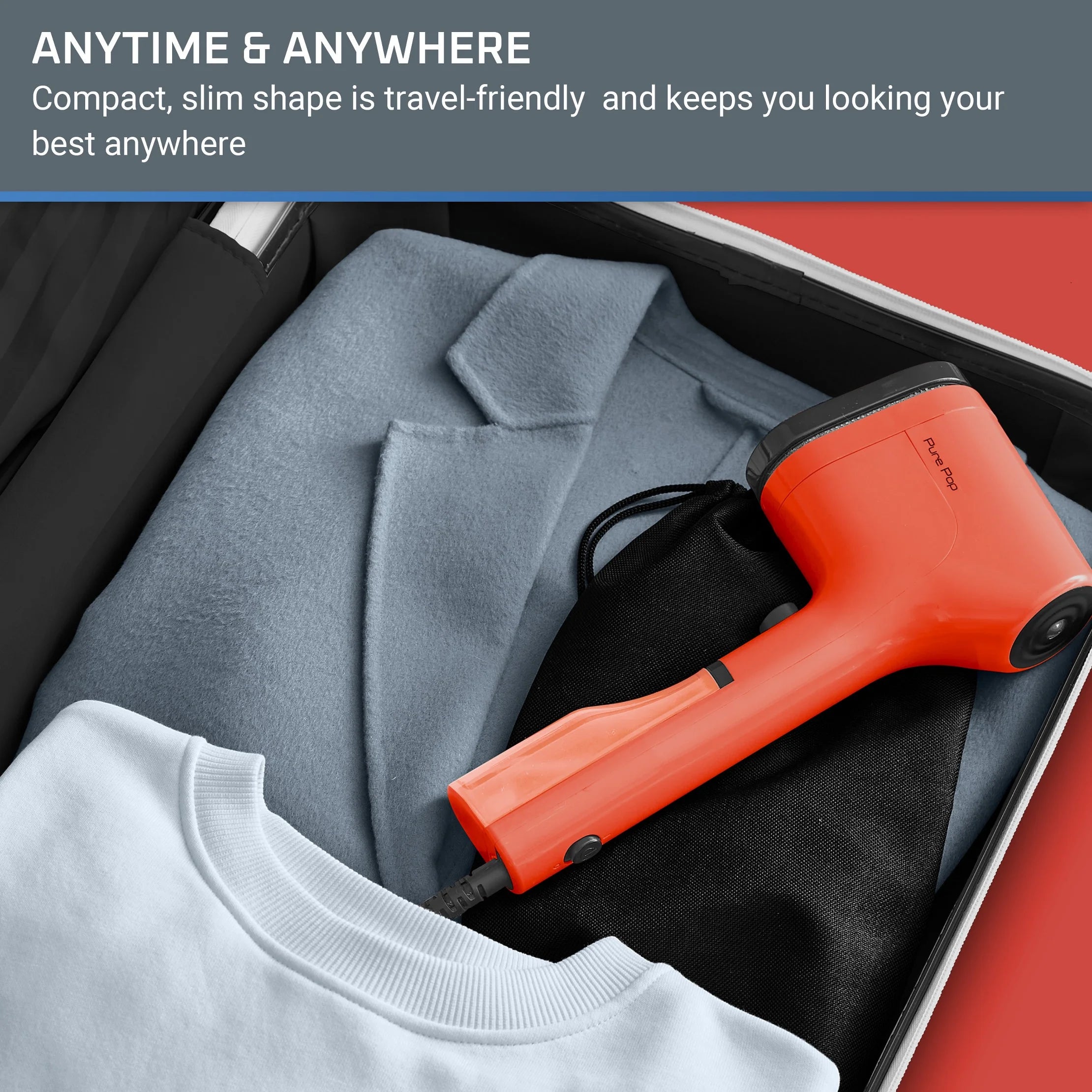 Handheld Garment Steamer Red X388730