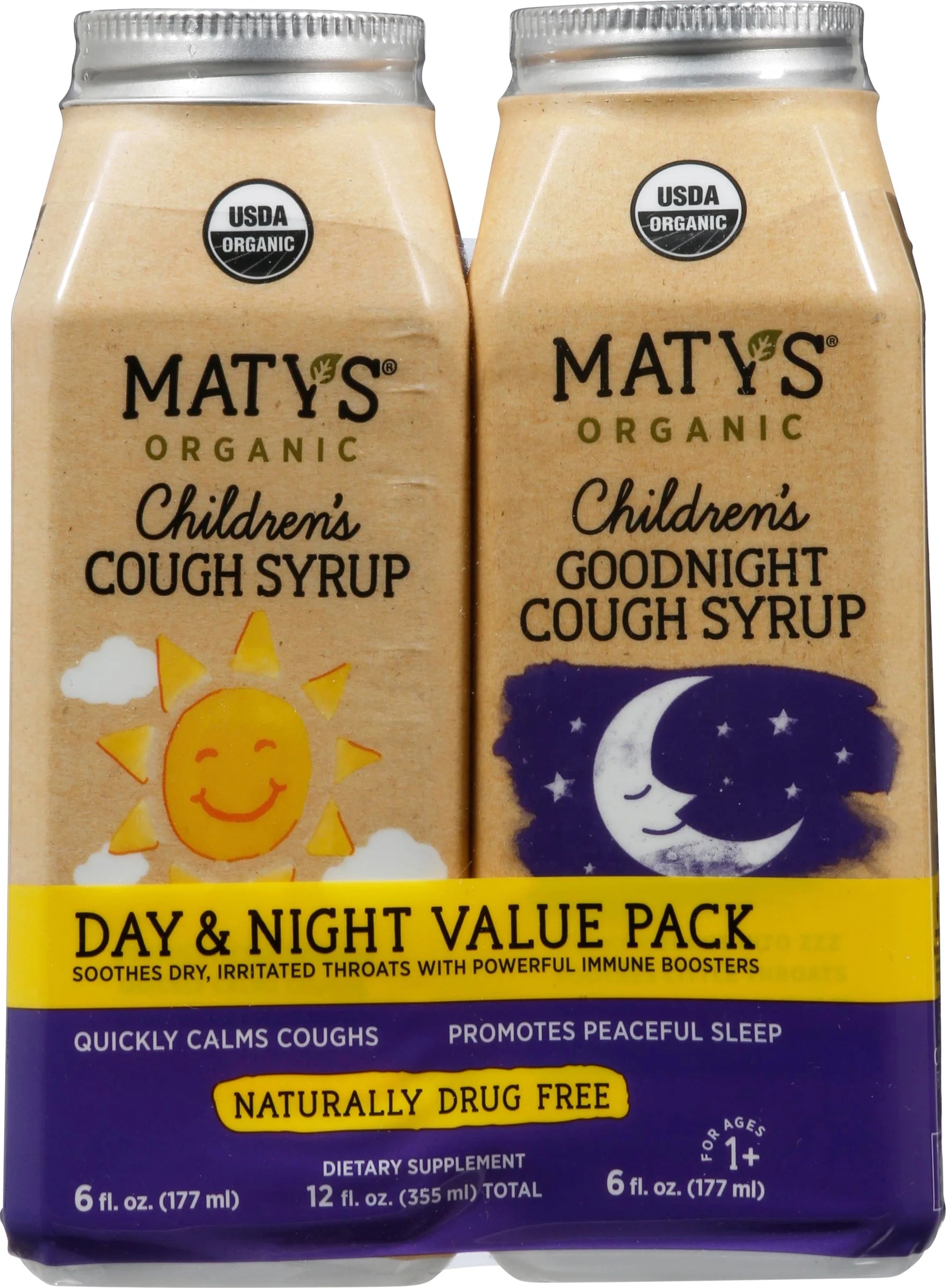 Organic Cough Syrup Value Pack, 2-6fl oz Bottles R8713