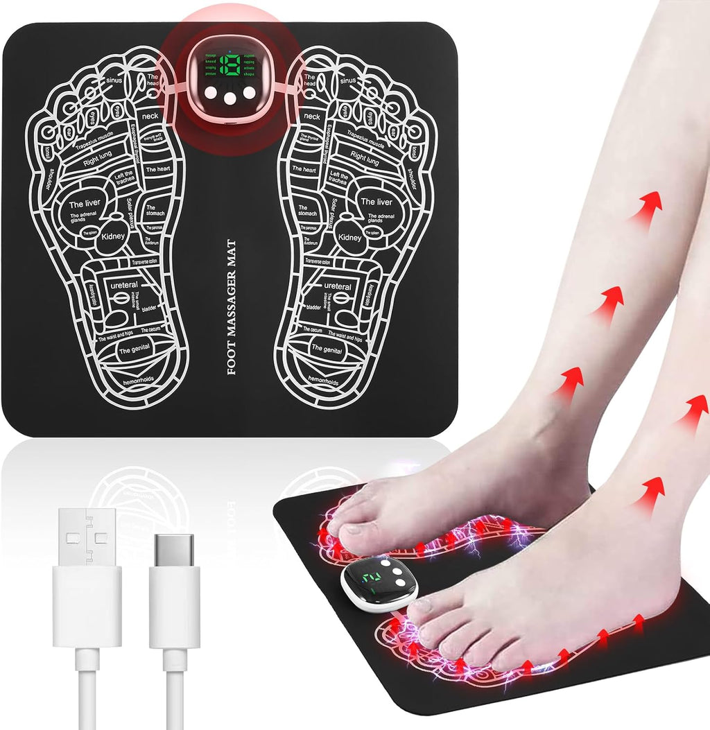 Foot Massager Mat with 8 Modes and 19 Intensity Levels Z7004
