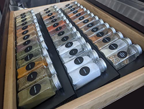 Set of 9 Expandable Drawer Spice Rack Organizer X7610
