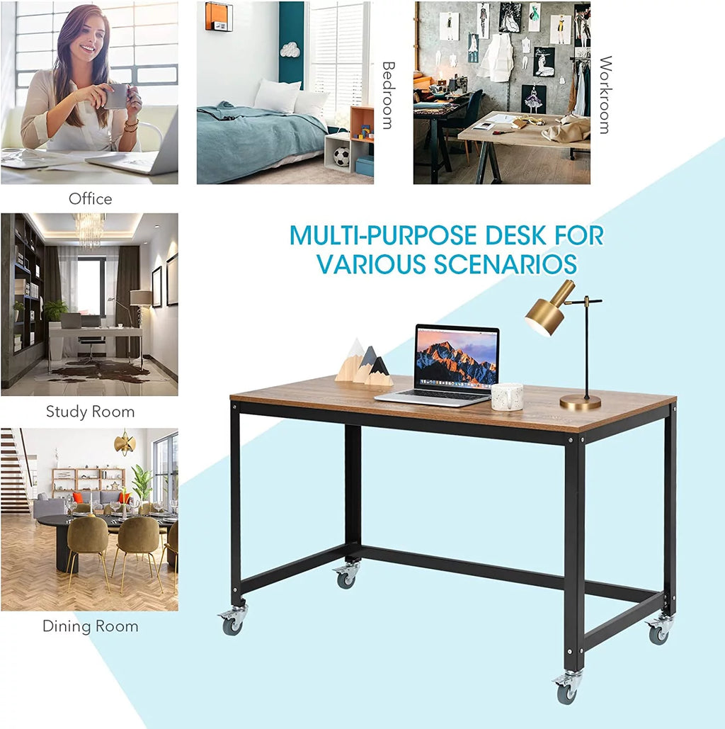 Mobile Rolling Desk with 4 Wheels L5562