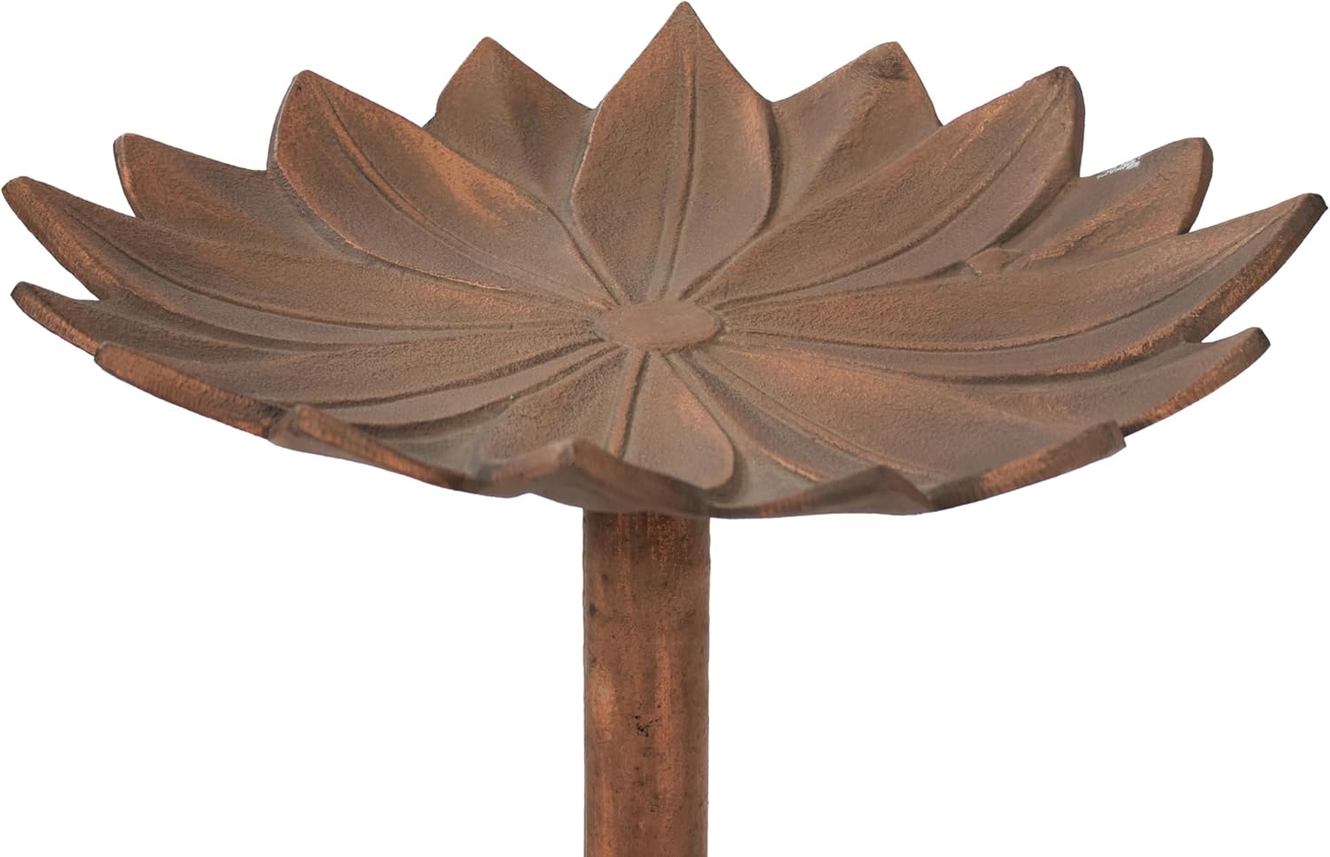 Copper Patina Cast Aluminum Bird Bath Q86297