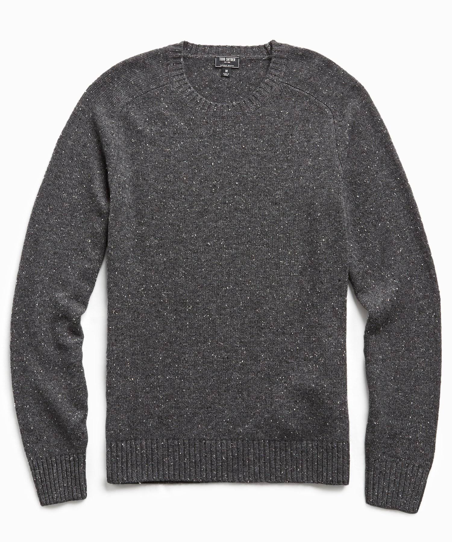 Charcoal Cashmere Crew N450