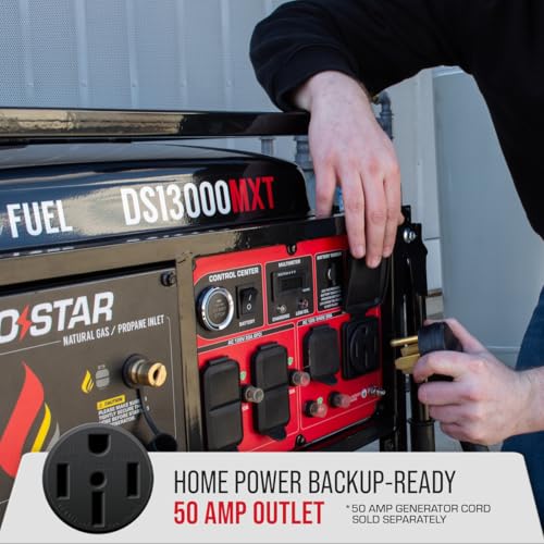 13,000-Watt 500cc Dual Fuel Portable Generator T21103