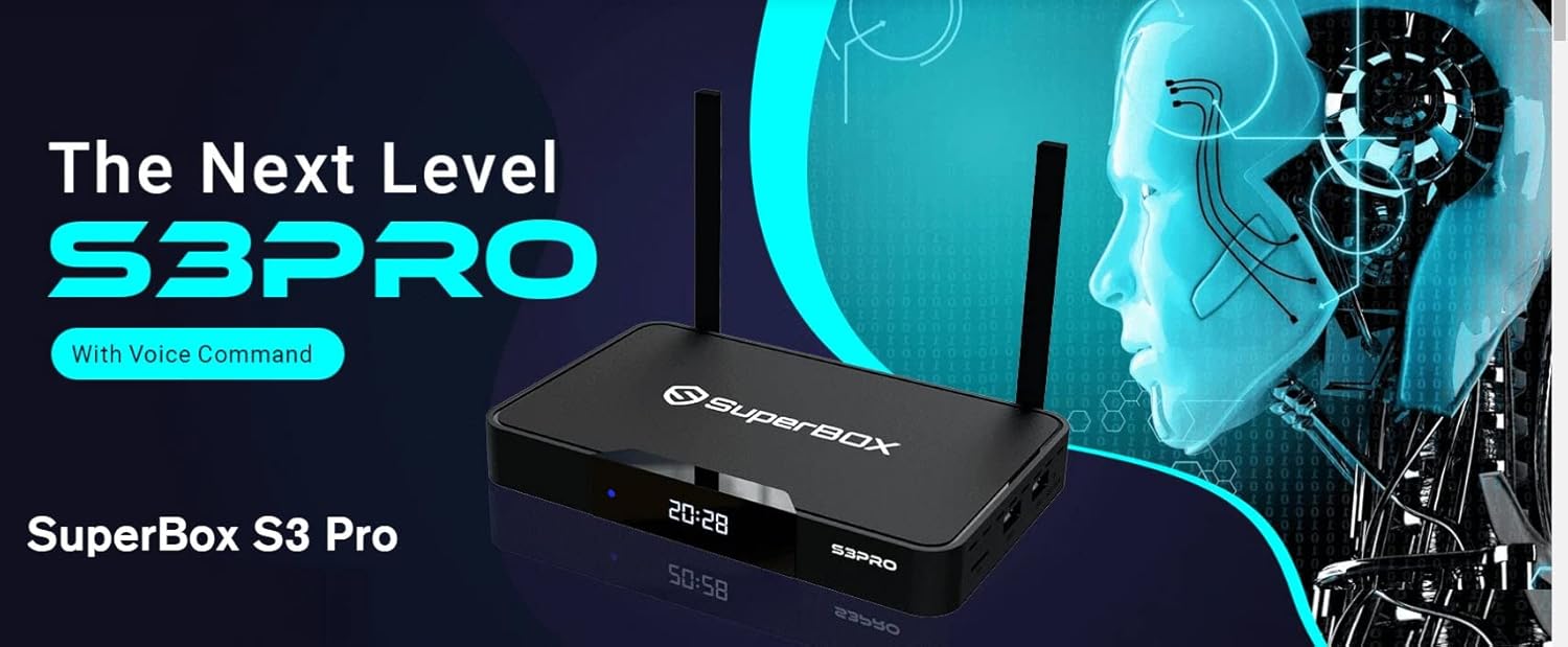 SuperBOX S3 Pro with Voice Activated Remote and 2GB RAM+32GB O97377