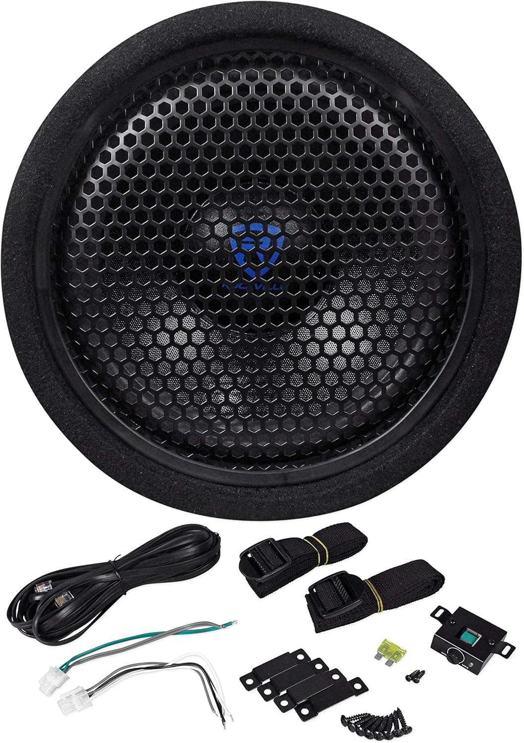 10" 500w Powered Subwoofer Bass Tube with Remote J272