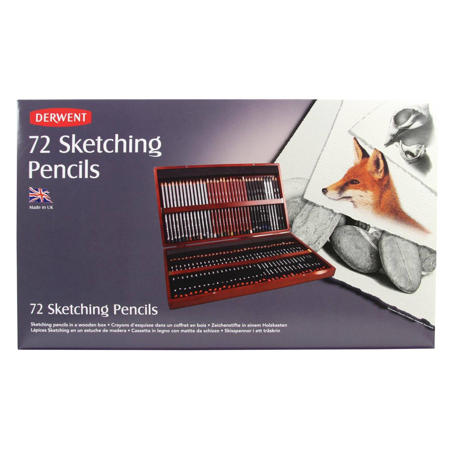 Wooden Box Set of 72 Sketching Pencil R10911