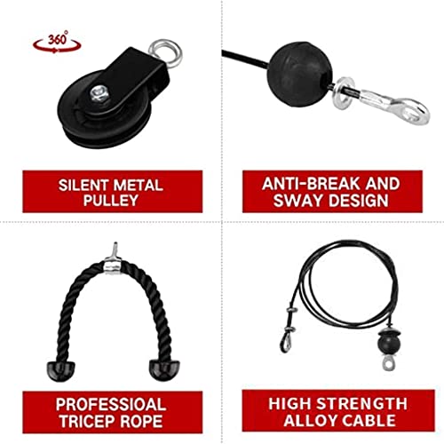 Cable Pulley System with Loading Pin and Triceps Rope N5388