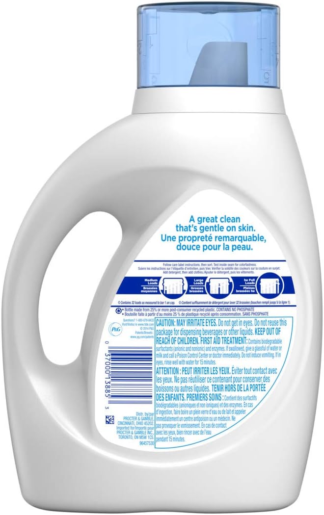 Unscented Liquid Laundry Detergent, 1.47 L (32 Loads) C2871