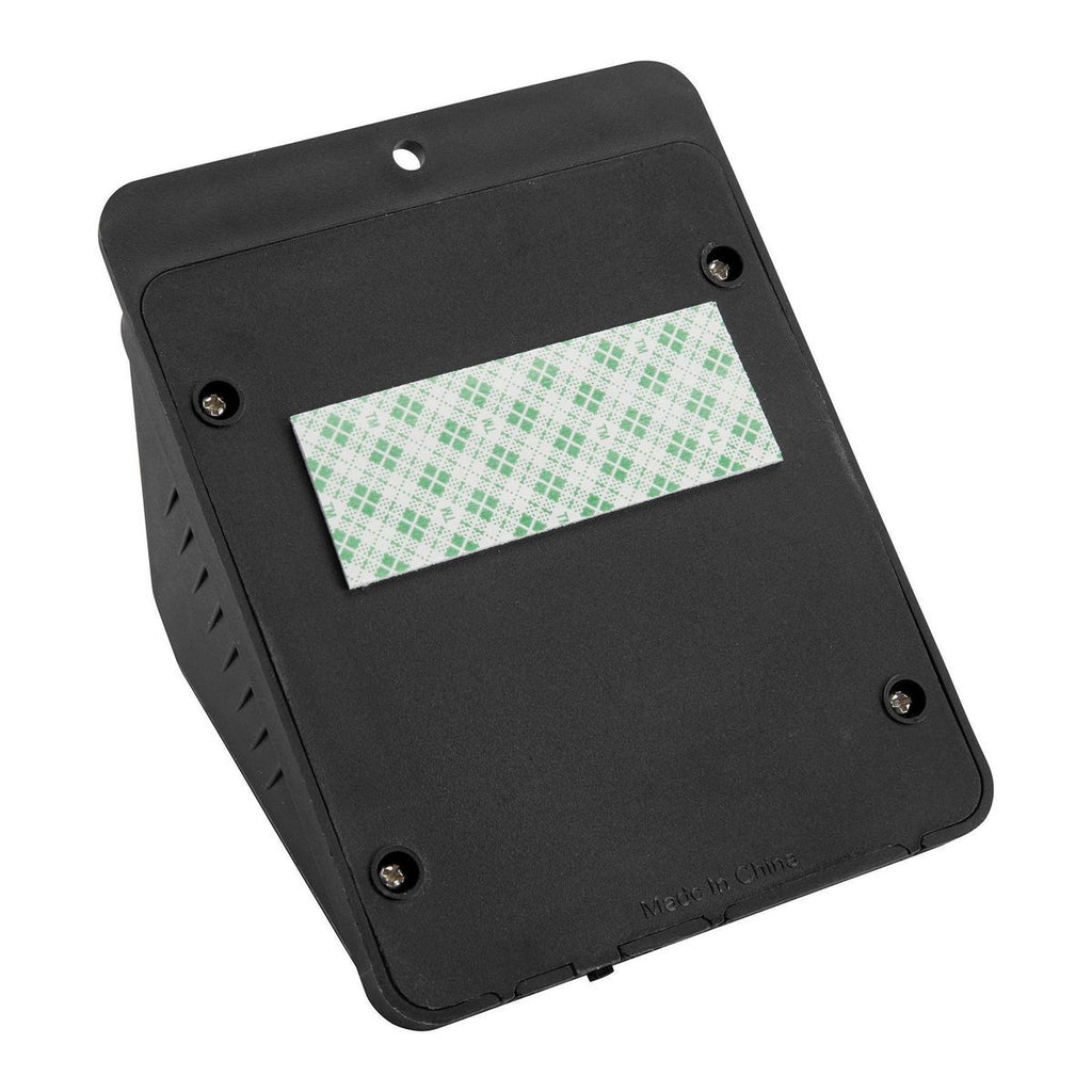 Black 115 Lumen Wall-Mount Solar Security Light C913922