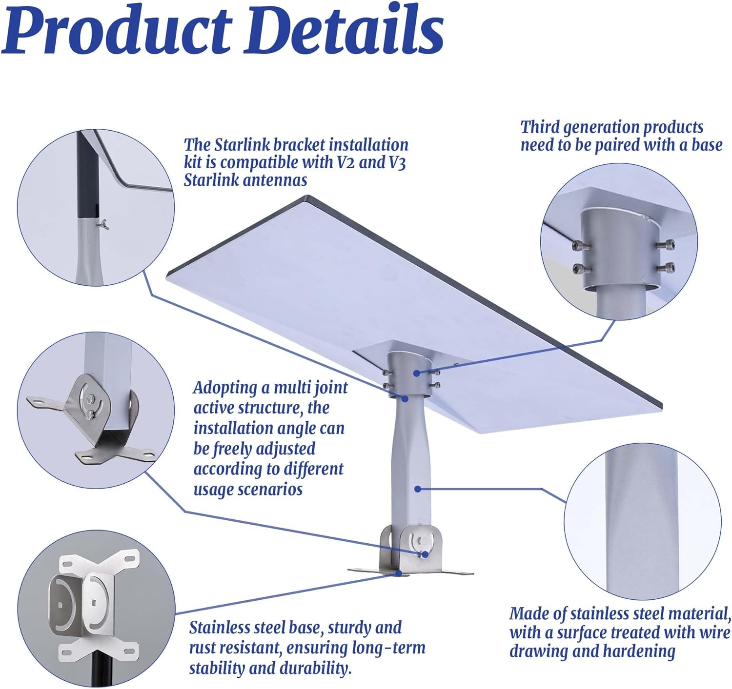 Adjustable Starlink Roof Mount U30694