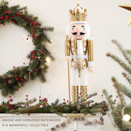 16 Inch Wooden Christmas Nutcracker Figures Ornament Green K659