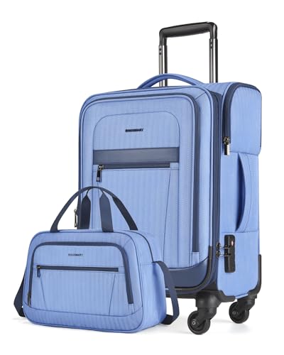 Gray 20 inch Softside Carry-On Luggage with Spinner Wheels N517933