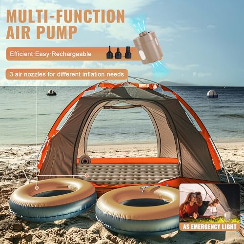 Queen Air Mattress with Built in Pump, 18" P268117