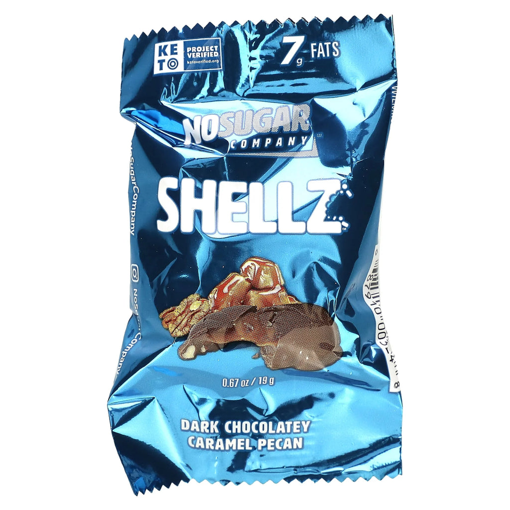 Dark Chocolatey Caramel Pecan Shellz, 25 Pieces, 0.67 oz Each W235603