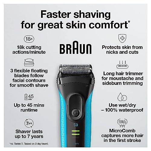 Blue/Black Electric Foil Shaver W549881