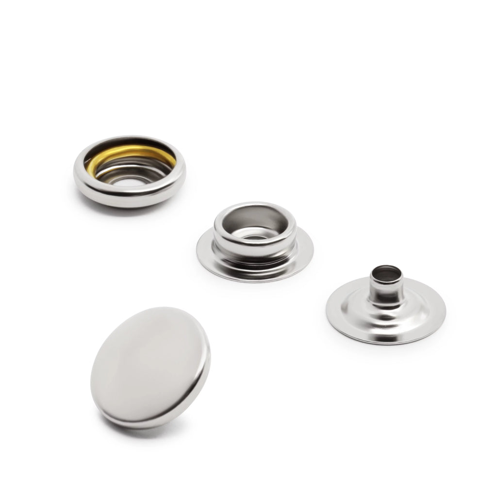60 Sets Silver Heavy Duty Snaps M757