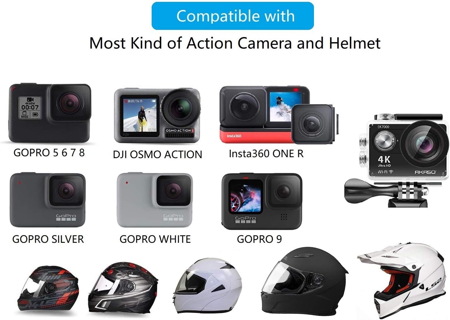 Motorcycle Helmet Chin Strap Mount for GoPro Hero Action Camera S15185