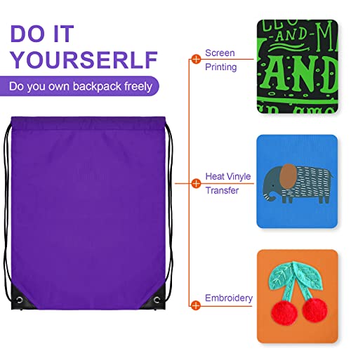 100 Pieces Polyester Drawstring Bags M699722