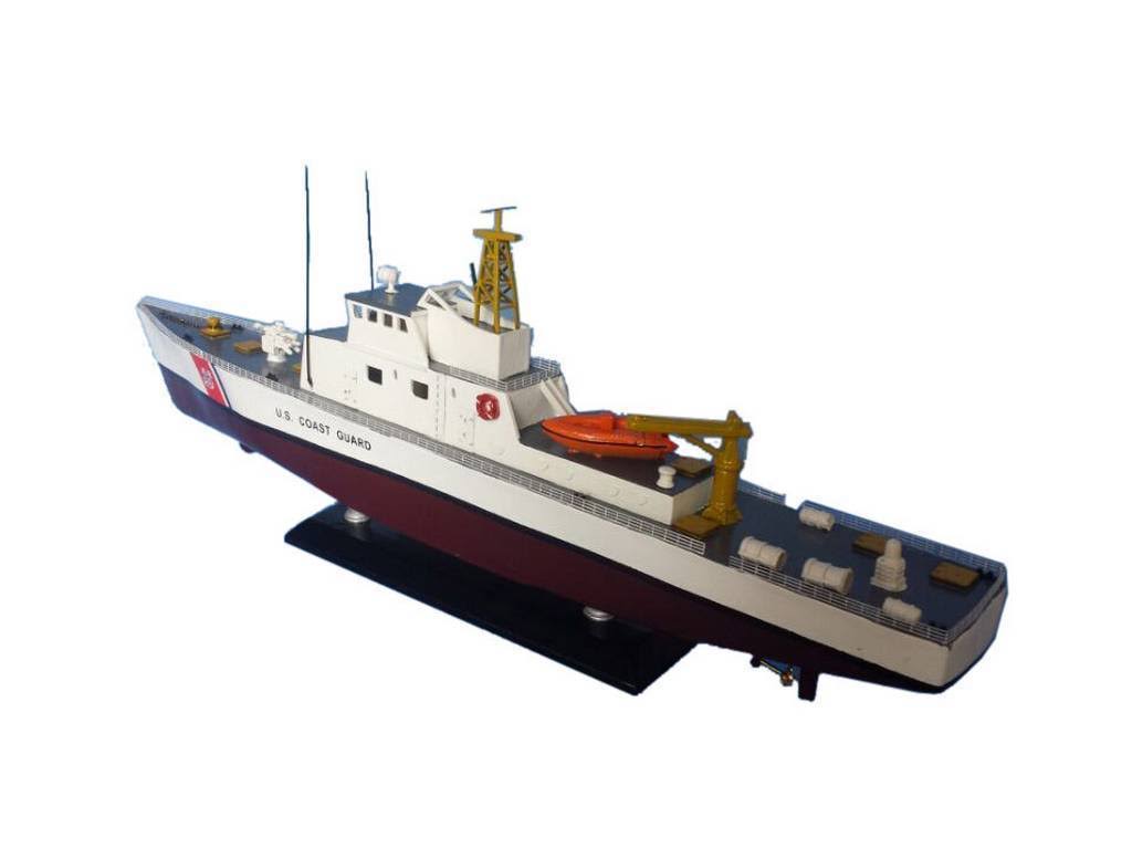 USCG Coastal Patrol Boat 18 Wooden Model Boat I13666