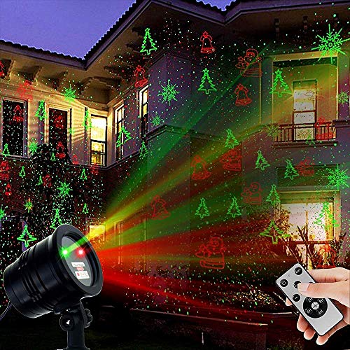 Red and Green Star Show Christmas Laser Lights K73960