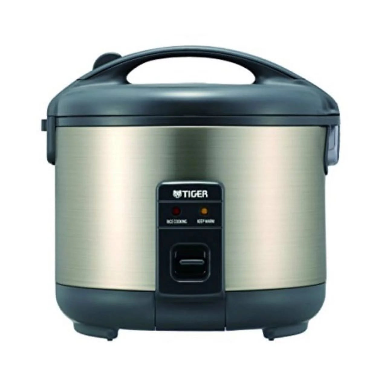 3-Cup Rice Cooker and Warmer, Stainless Steel Gray E736909