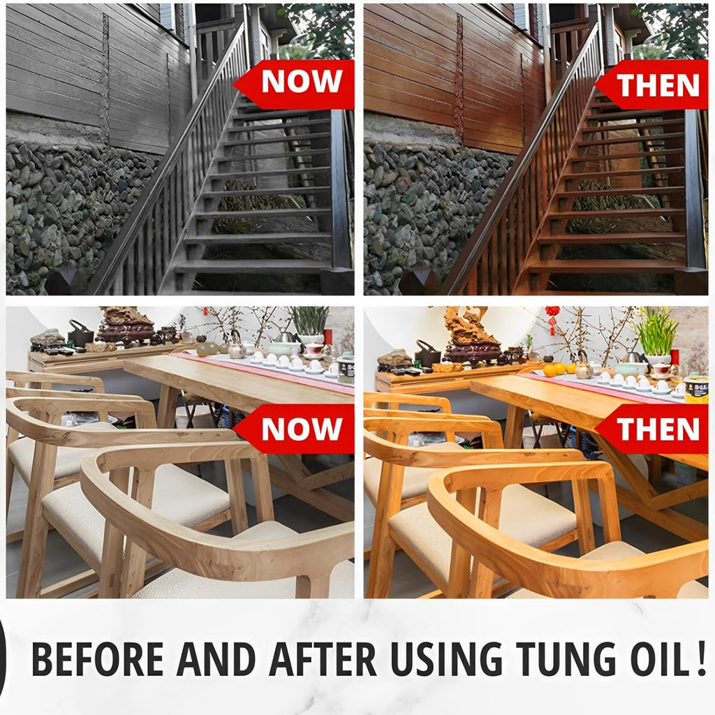 32 OZ Pure Natural Tung Oil for Wood G724
