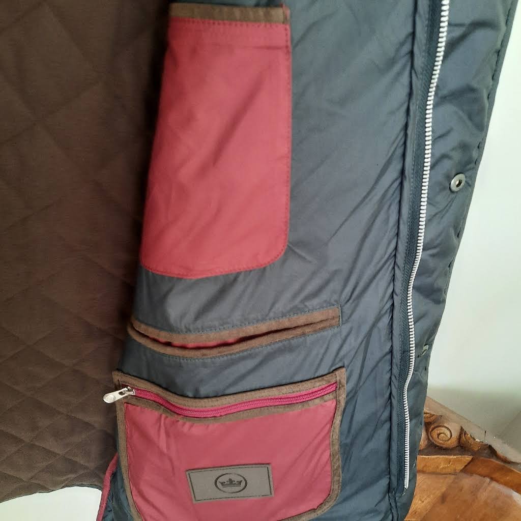 Black Quilted Travel Coat P46517