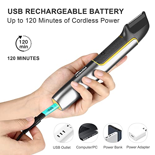 Rechargeable Body Hair Trimmer with Guard Comb H511