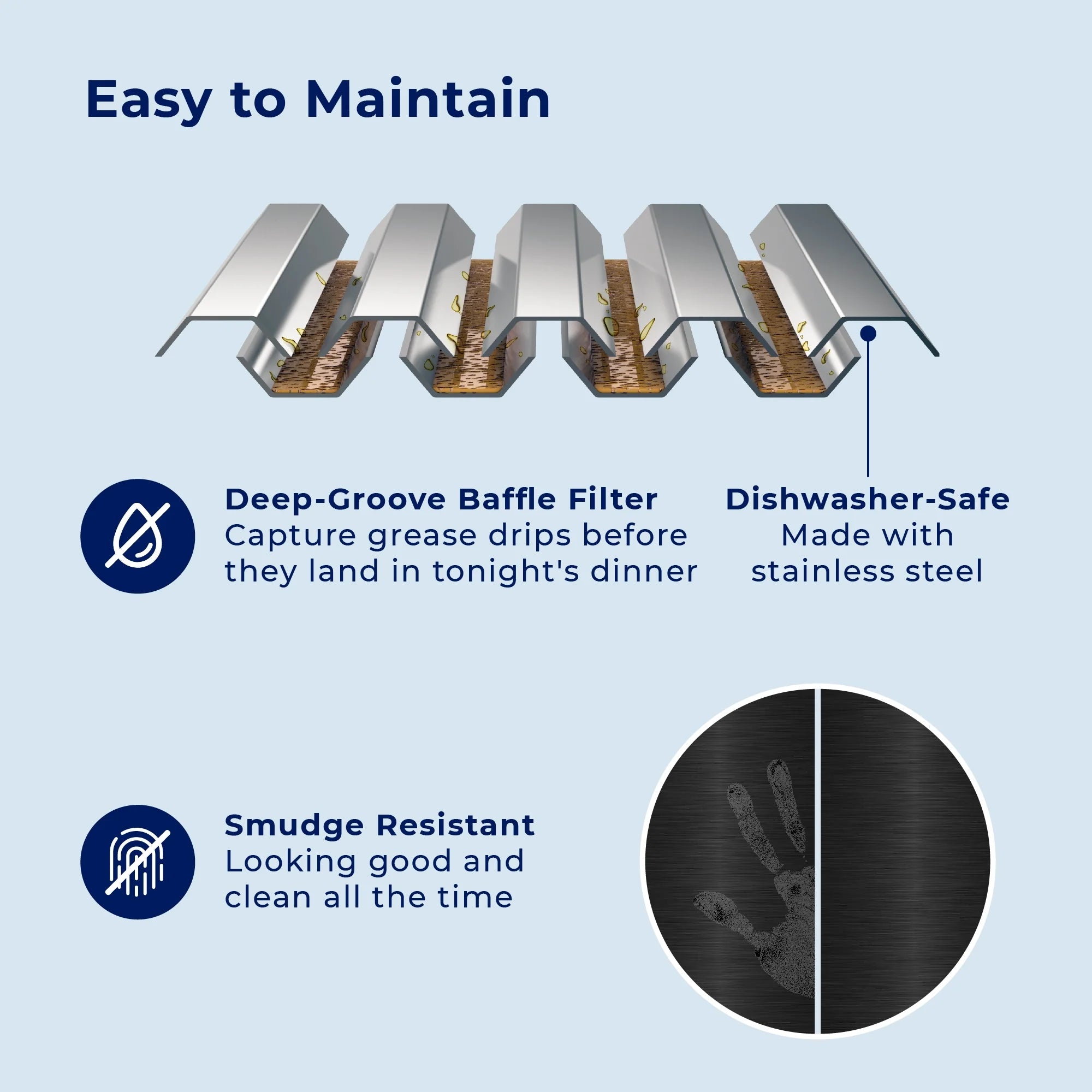 30 in. Convertible Wall-Mounted Range Hood, Black Stainless Steel Z435744