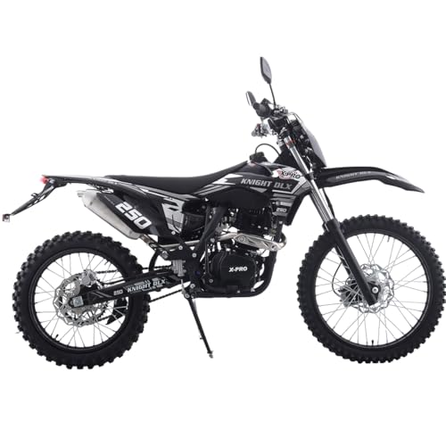 Blue 250 Dirt Bike 5-Speed Manual Transmission 21"/18" Wheels Electric/Kick Start L744059