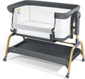 3 in 1 Baby Bassinet with Storage Basket and Wheels T575