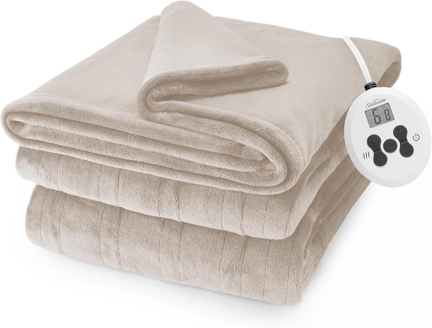 Champagne Heated Blanket Twin C36452