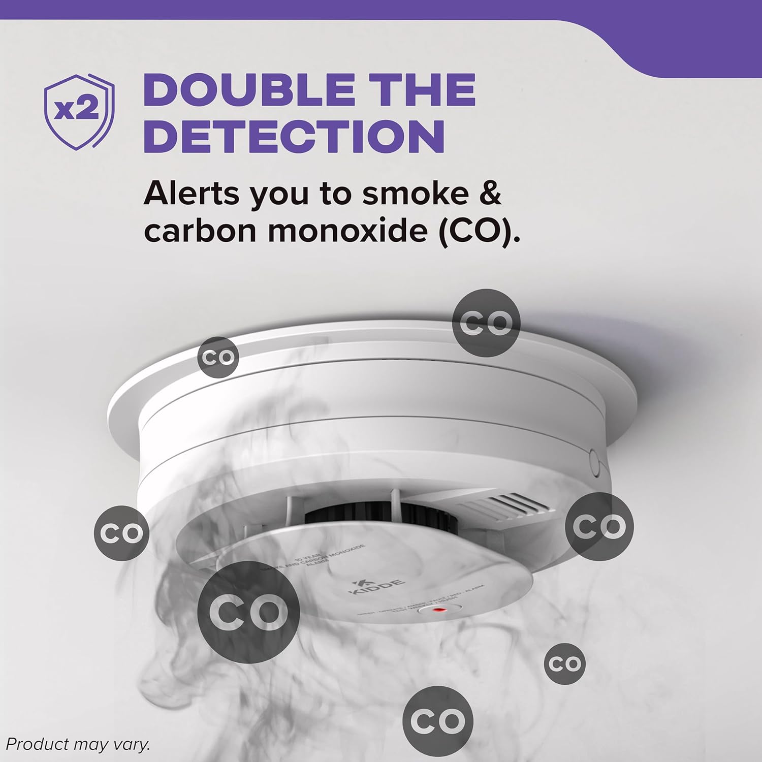 2-Pack Smoke Detectors with Battery Backup A2492