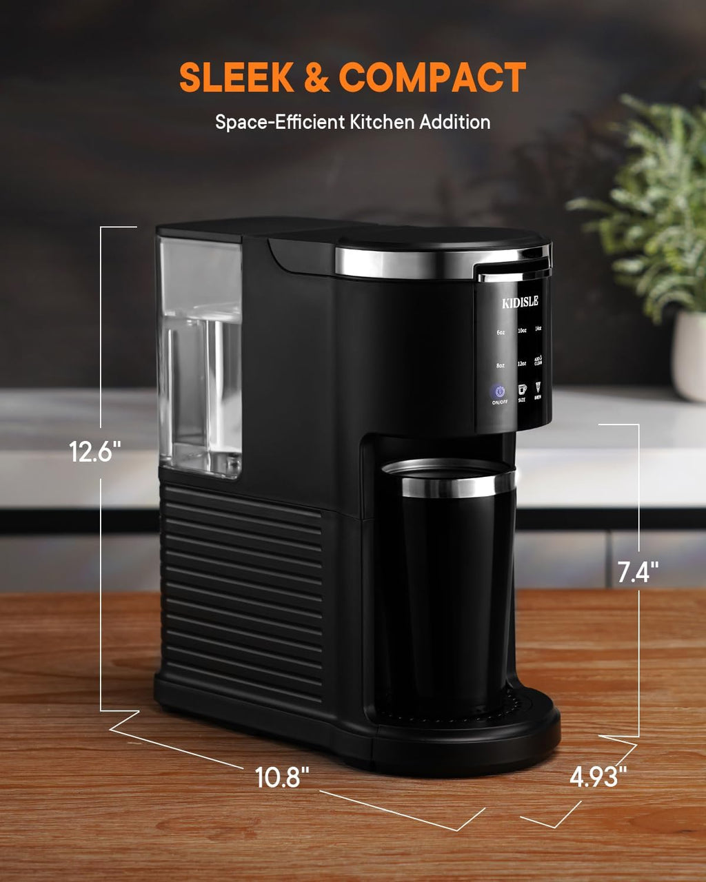 Black 3 in 1 Pod Coffee Maker with 40oz Removable Water Reservoir Z390214